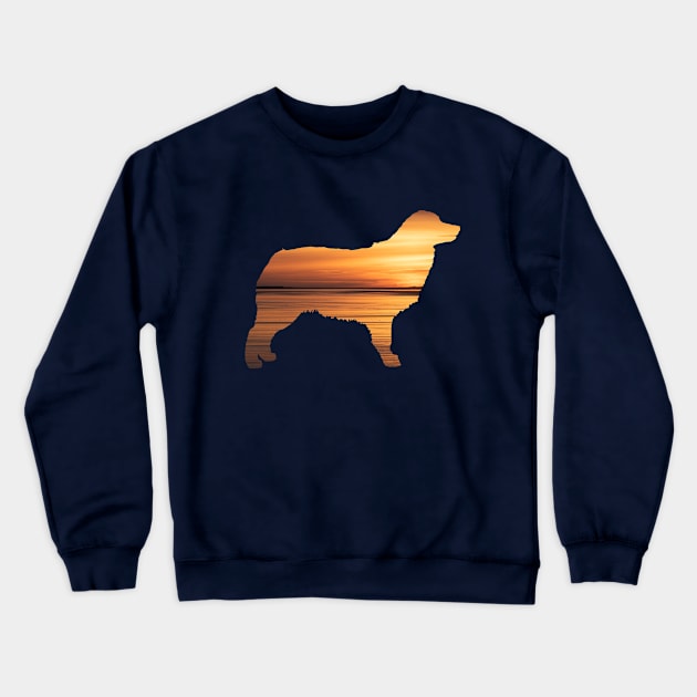 Australian Shepherd Sunset Crewneck Sweatshirt by Rumble Dog Tees